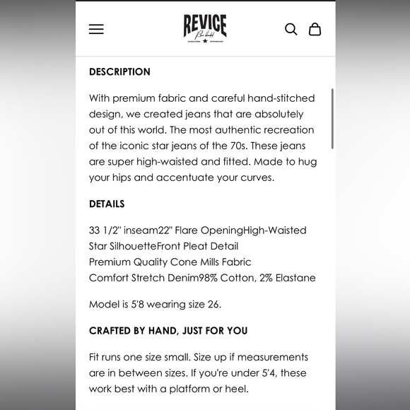 REVICE Flare Striped Star Butt Jeans - Picture 7 of 9